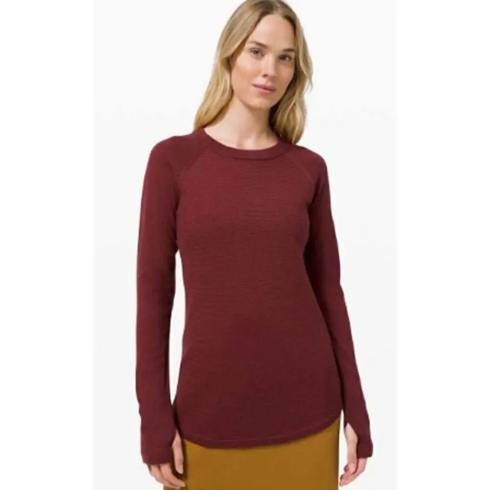 Lululemon Sit in Lotus Washable Wool Sweater Sz. 2